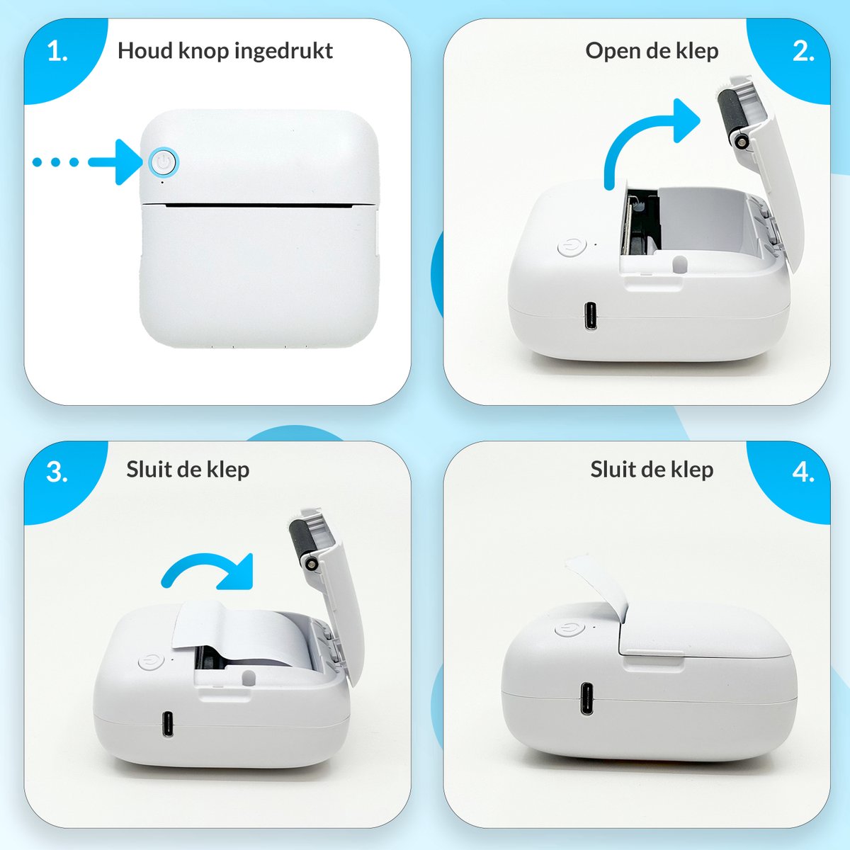 Mini Bluetooth Štampač za Telefon + GRATIS 13 Traka i 5 Markera