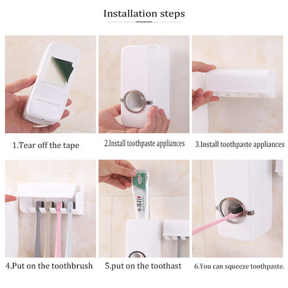 Držač Četkica i Dozator Paste Za Zube | BRUSHBASE