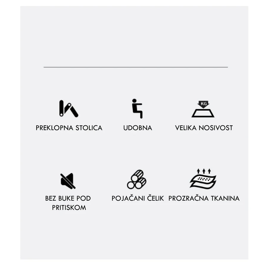 Sklopiva Stolica za Kampovanje