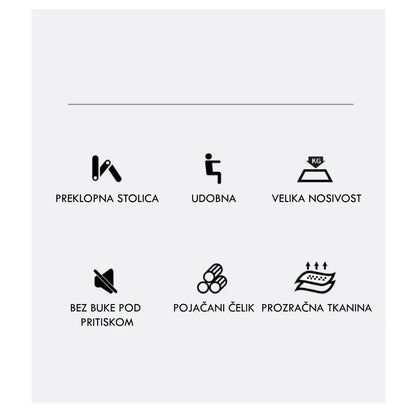 Sklopiva Stolica za Kampovanje