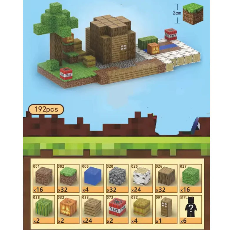 Minecraft Magnetne Kocke – Creative World Setovi (76 i 192 Dela)