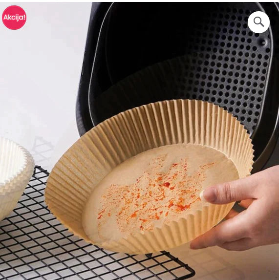 Papir za Pečenje za Air Fryer (50 Komada)