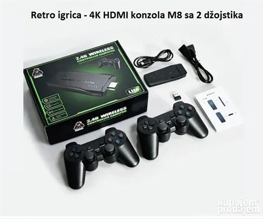 TV Game Stick RETRO Konzola – Preko 20.000 Igrica