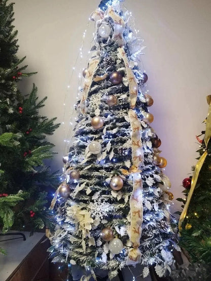 Brzo Sklopiva Jelka sa Ukrasima i Lampicama