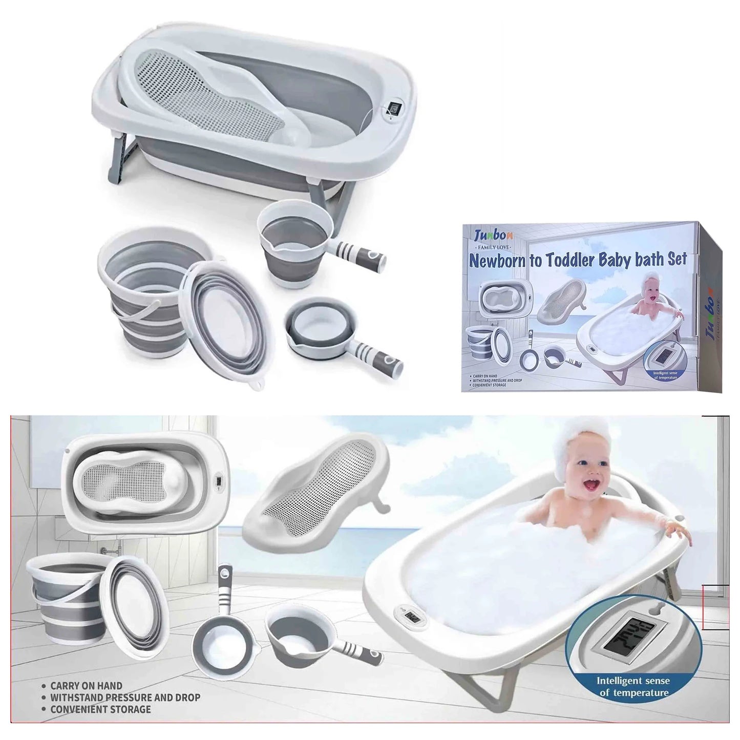 Prenisivi Set za Kupanje Beba 8 u 1