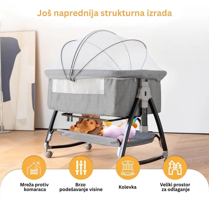 3u1 Krevetac i Kolevka za Bebe