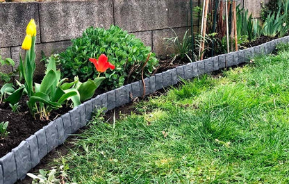 Ograda za Dvorište u Obliku Kamena (10 Kom) | MINIFENCE