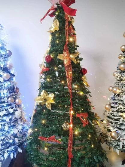 Brzo Sklopiva Jelka sa Ukrasima i Lampicama