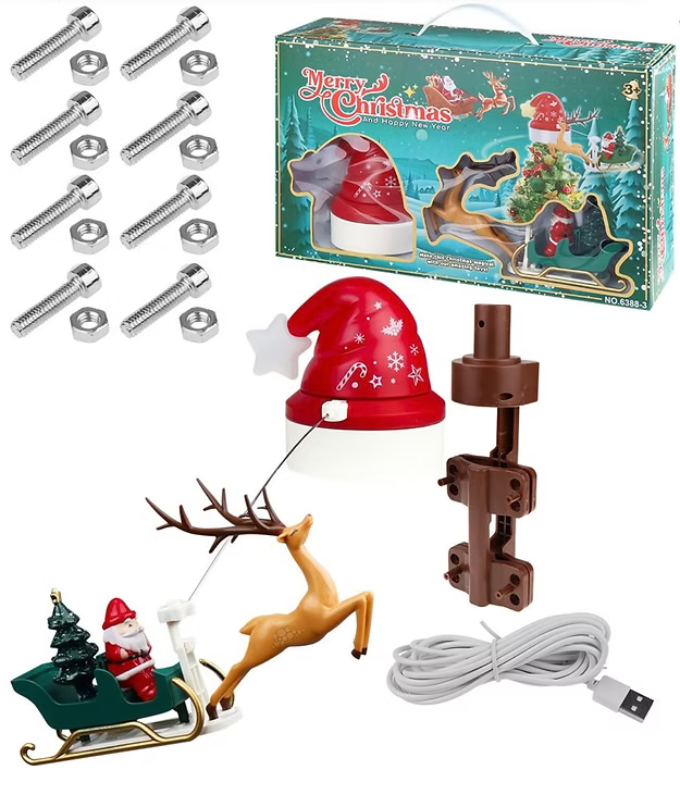 Ukrasni Vrh za Jelku Deda Mraz sa Irvasima