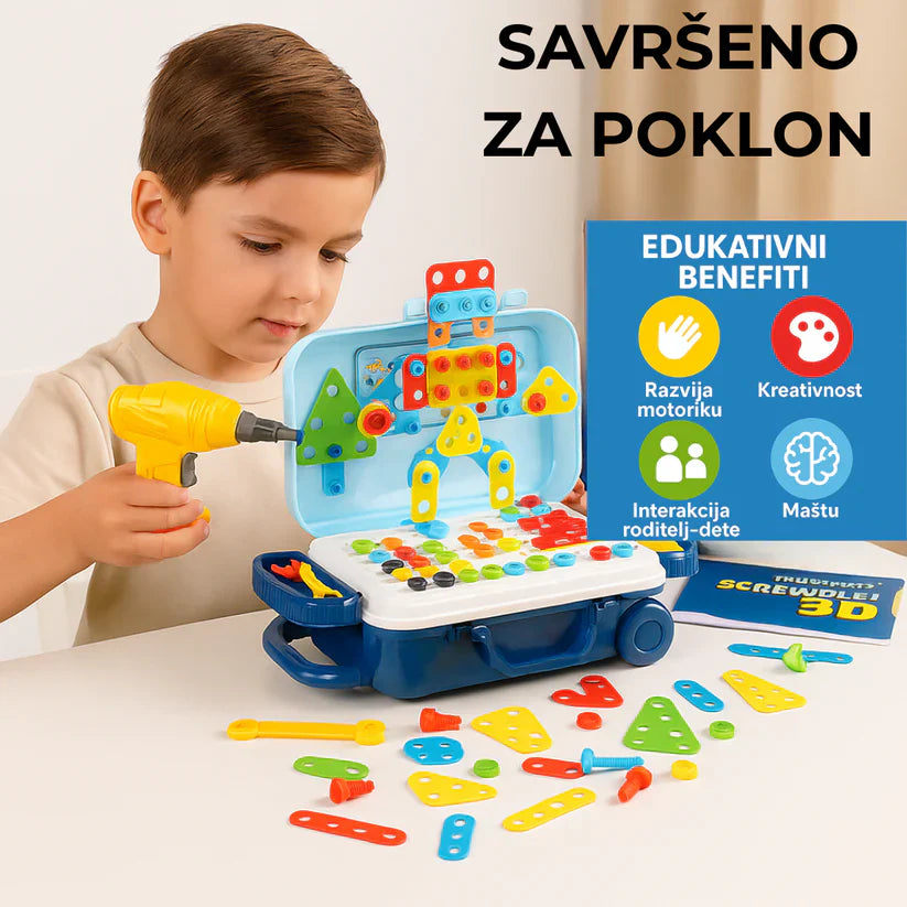 Kreativni Set 2 u 1 za Male Majstore