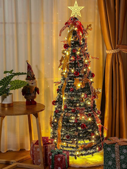 Brzo Sklopiva Jelka sa Ukrasima i Lampicama