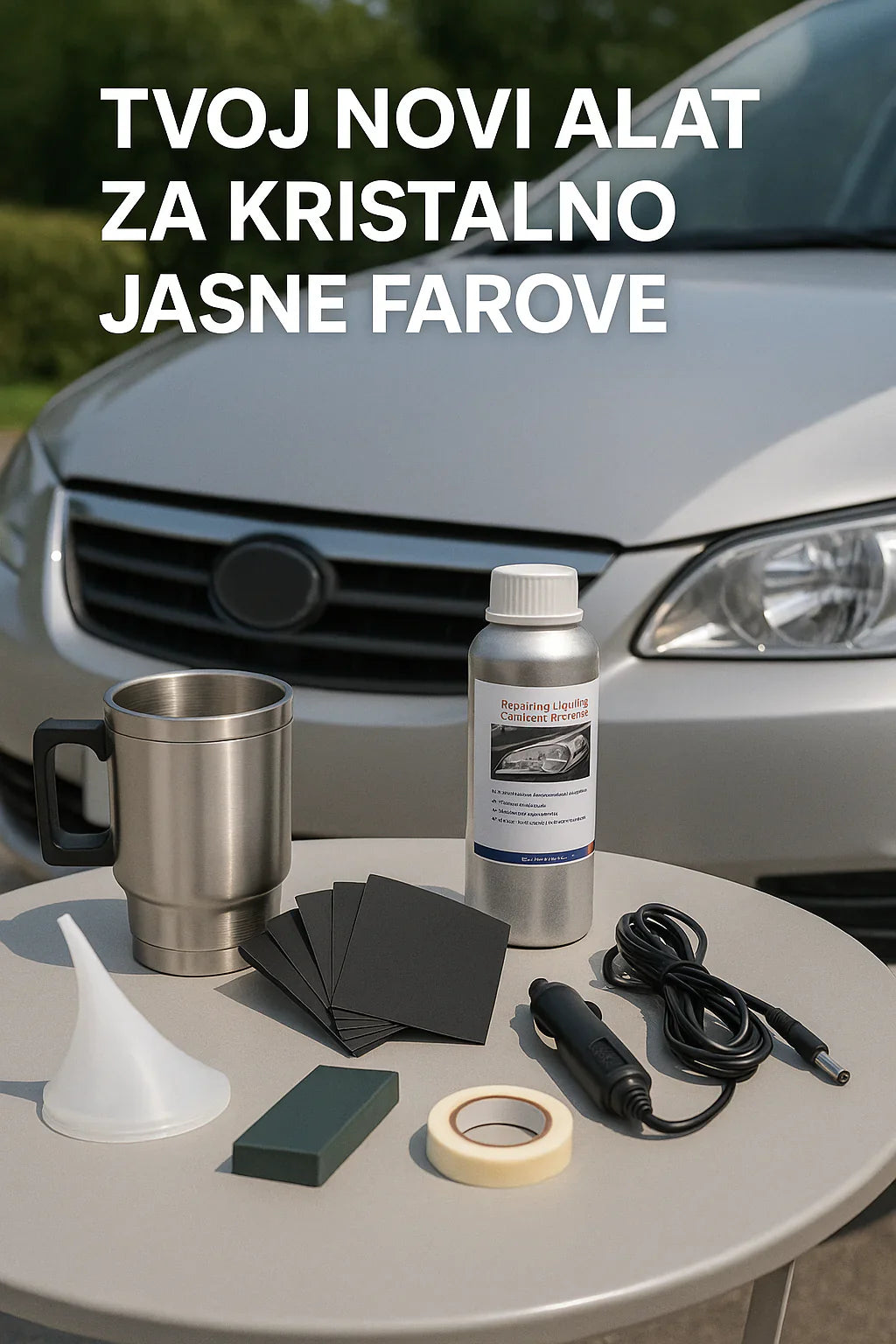 Komplet za Poliranje Farova