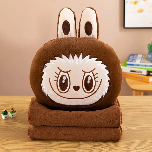 Labubu Set 3 u 1 Ranac, Jastuk i Ćebe