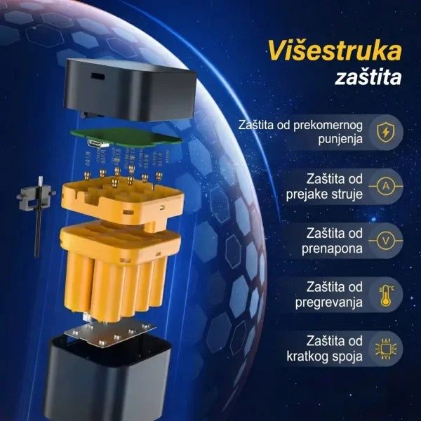 Kompaktna Kutija za Punjenje Baterija
