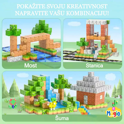 Minecraft Magnetne Kocke – Creative World Setovi (76 i 192 Dela)