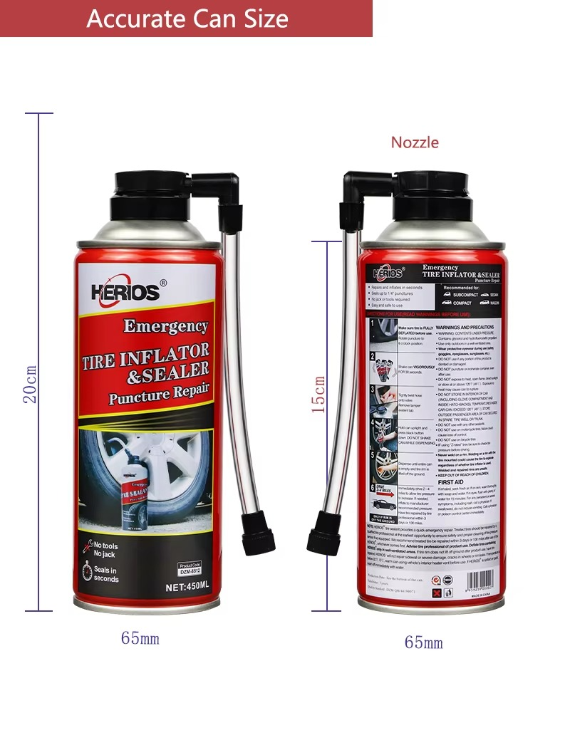 Sprej za Popravku i Pumpanje Guma (450ml)