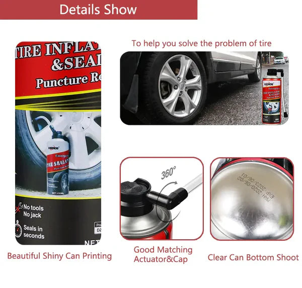 Sprej za Popravku i Pumpanje Guma (450ml)