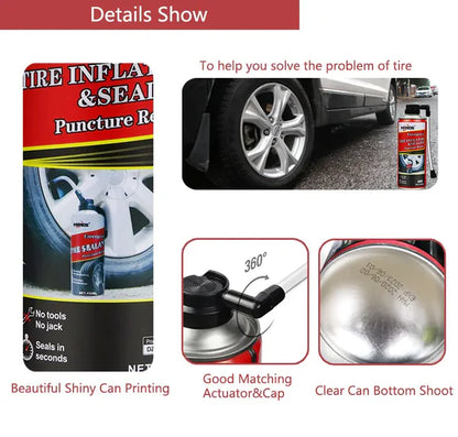 Sprej za Popravku i Pumpanje Guma (450ml)