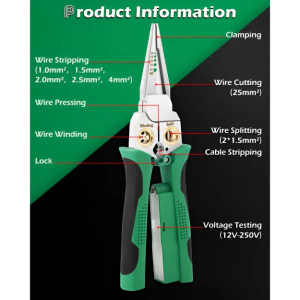 8 u 1 Višenamenska Klešta za Struju | POWERPLIERS