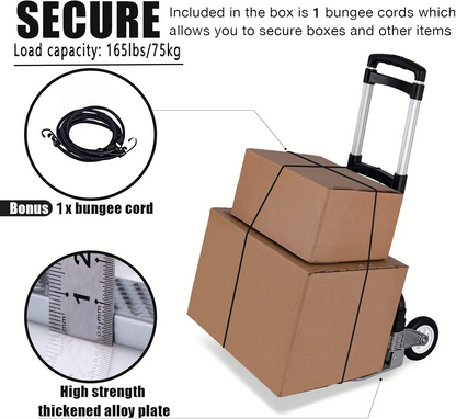 Sklopiva Aluminijumska Kolica za Pomeranje Stvari i Kutija