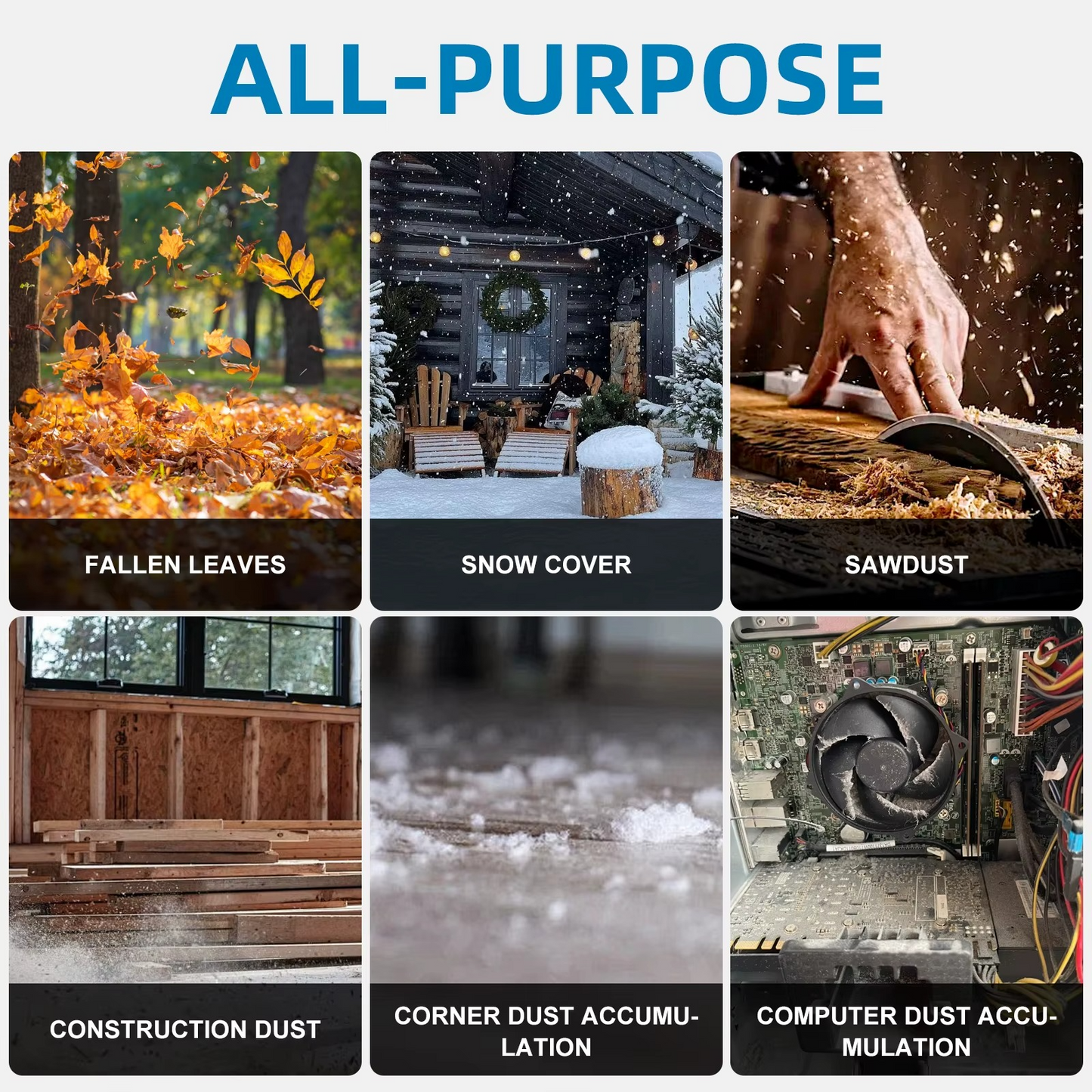 Električni Duvač Snega i Lišća + 2 Baterije!