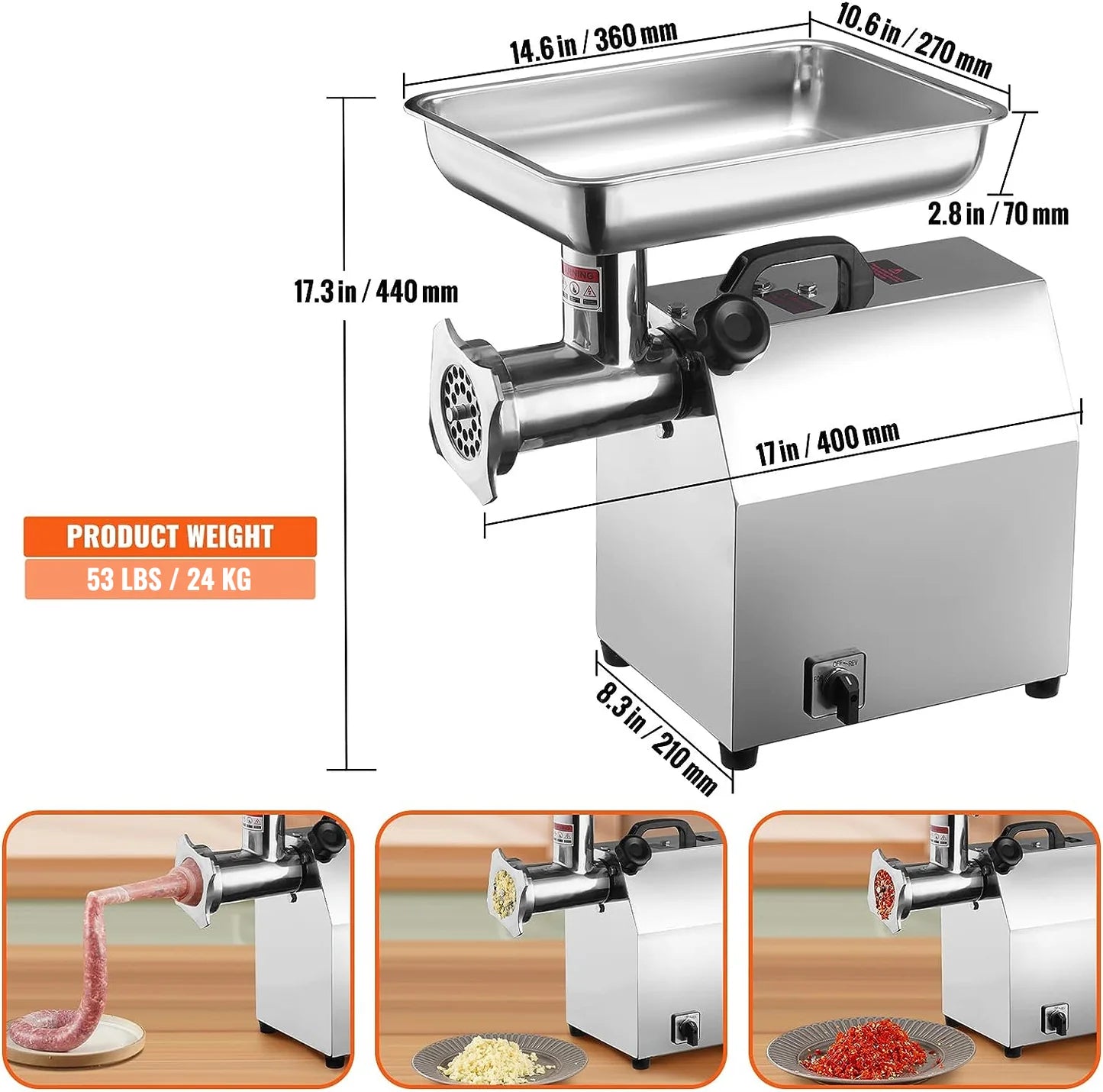 Mašina za Mlevenje Mesa 800W