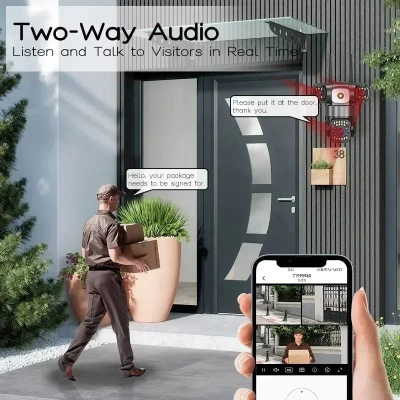 15MP Bežična Kamera PTZ Spoljašnja Tri Sočiva