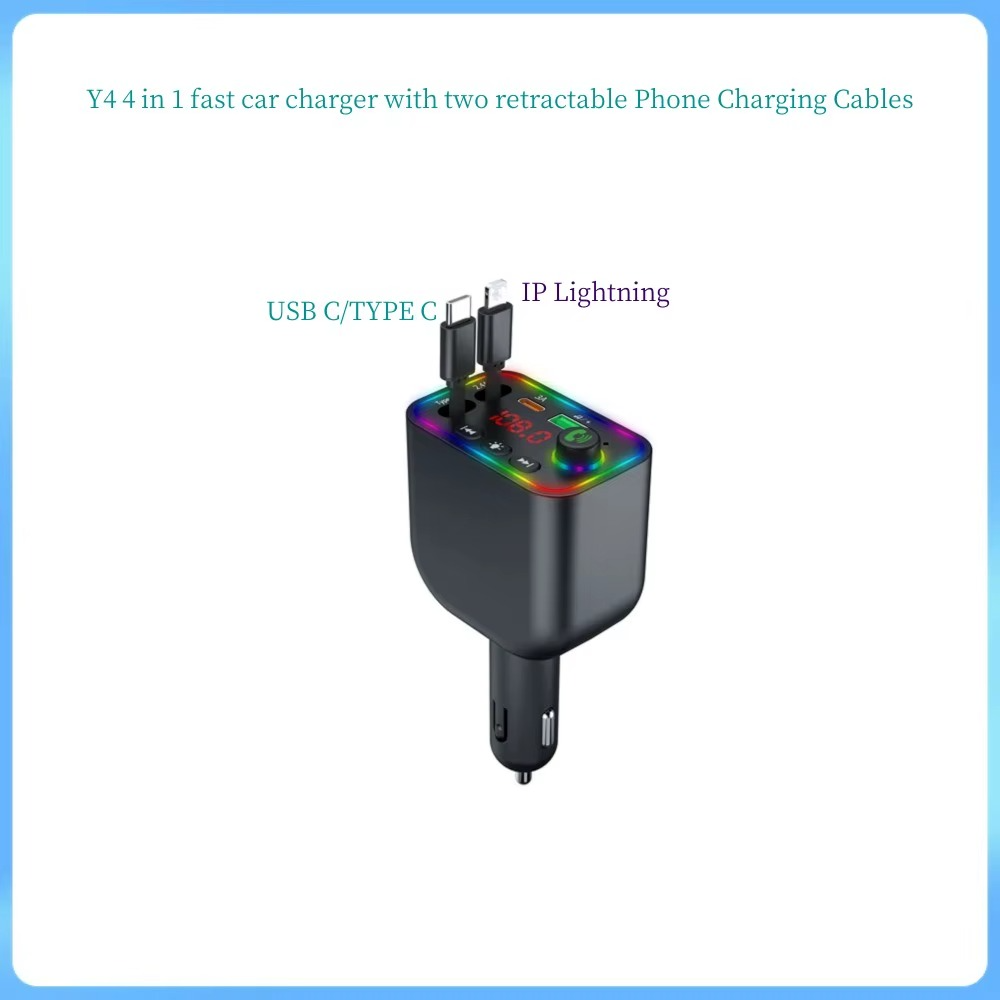 4 u 1 Brzi Punjač i FM Transmiter