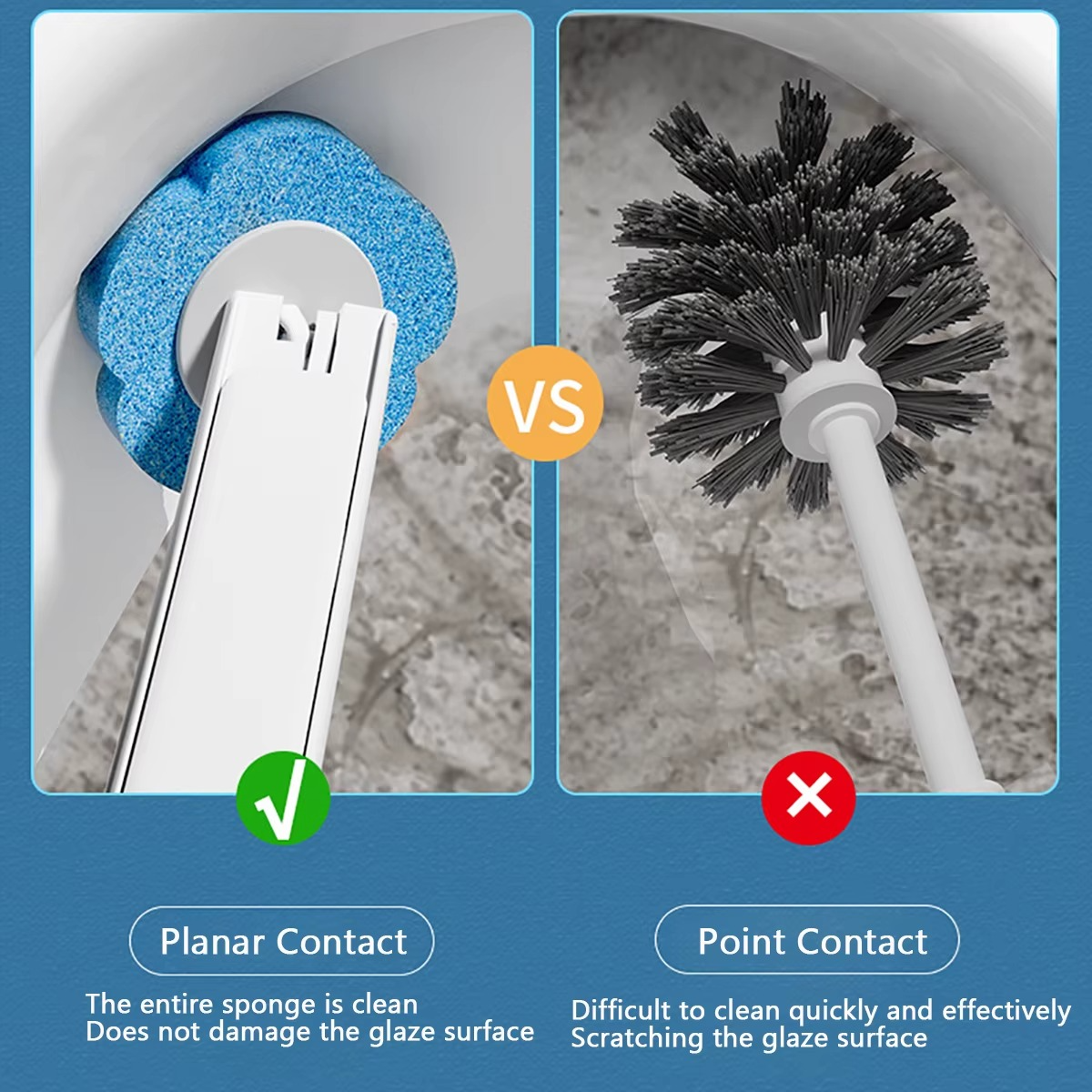 Set za Čišćenje WC Šolje sa Sunđerima (10 Komada)