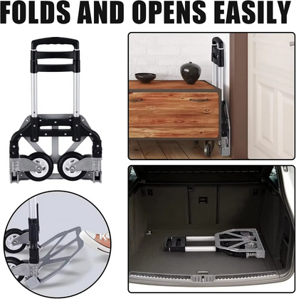 Sklopiva Aluminijumska Kolica za Pomeranje Stvari i Kutija