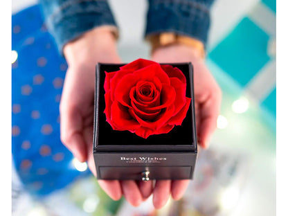 Poklon Kutija Večna Ruža + Ogrlica | LOVEBOX