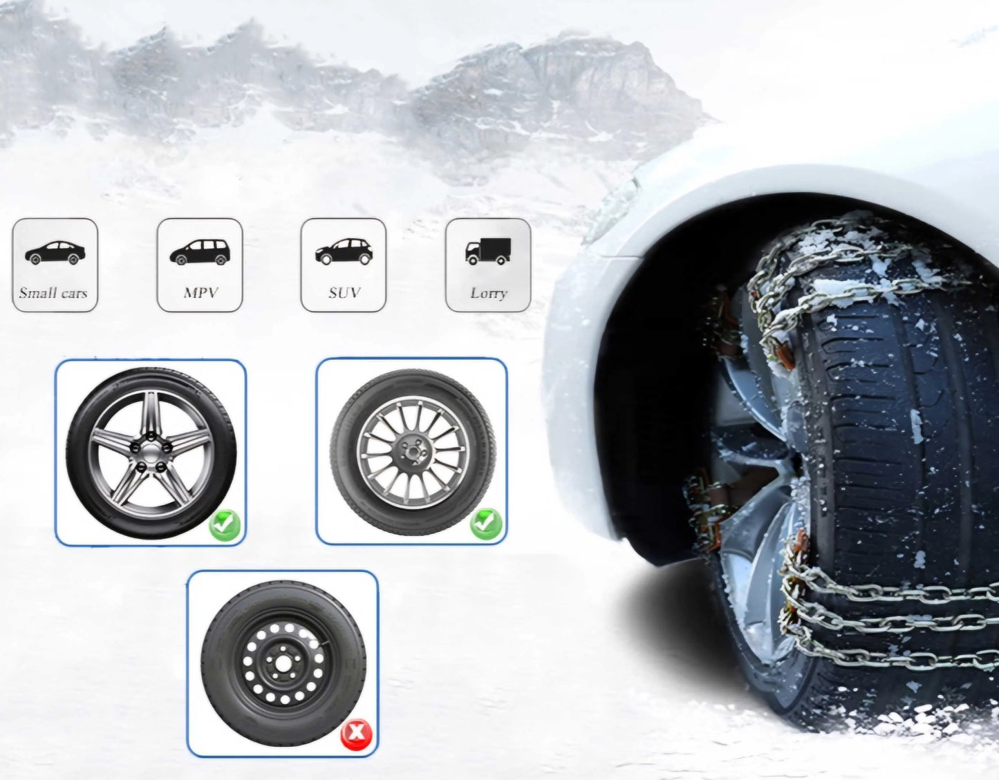 Lanci za Sneg (8 Komada)