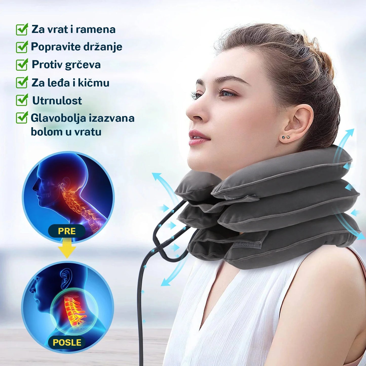 Vazdušni Jastuk za Istezanje Vrata