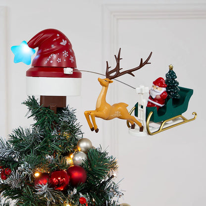 Ukrasni Vrh za Jelku Deda Mraz sa Irvasima