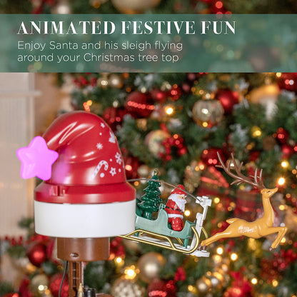 Ukrasni Vrh za Jelku Deda Mraz sa Irvasima