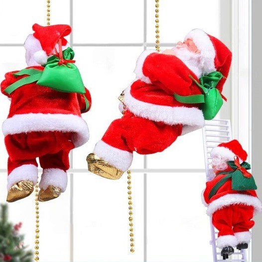 Deda Mraz Koji Peva i Penje se uz Konopac