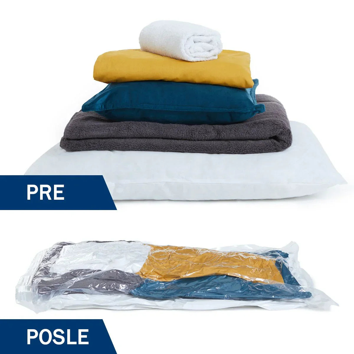 Vakum Kese za Garderobu – 10 Komada + Poklon Pumpa