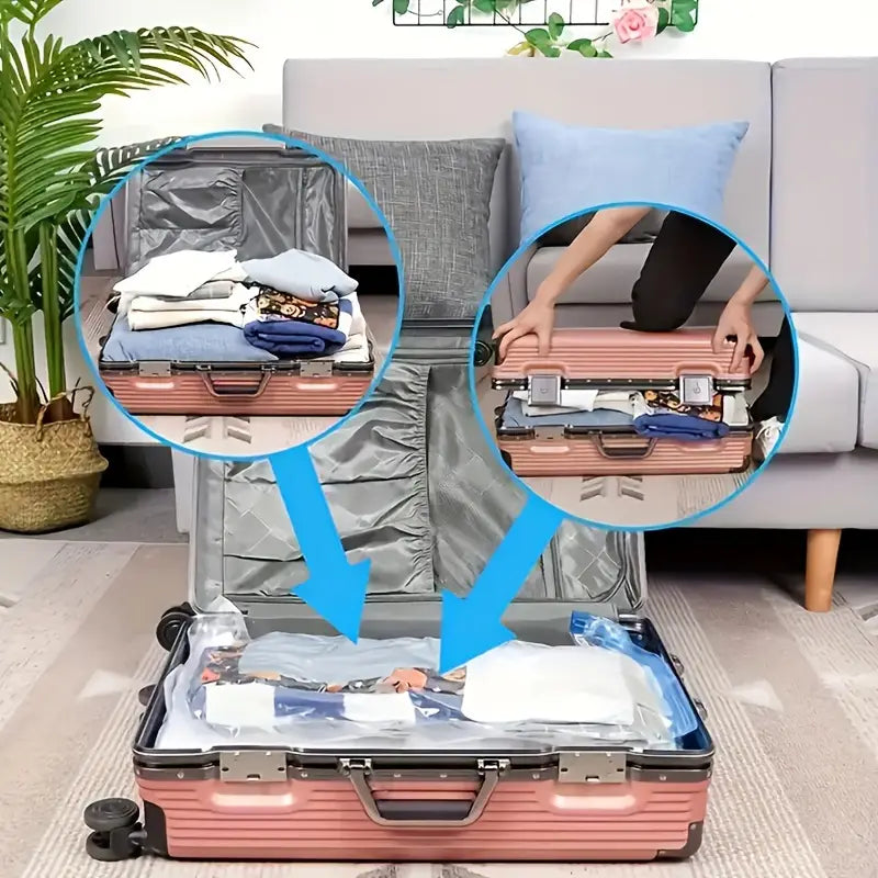 Vakum Kese za Garderobu – 10 Komada + Poklon Pumpa