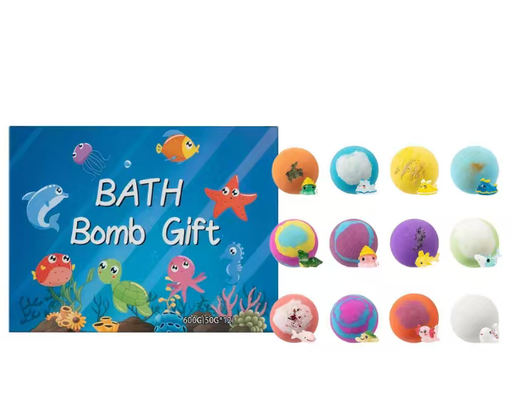 Dečije Kugle za Kupanje sa Igračkom Iznenađenja (12 Komada) | BATHJOY