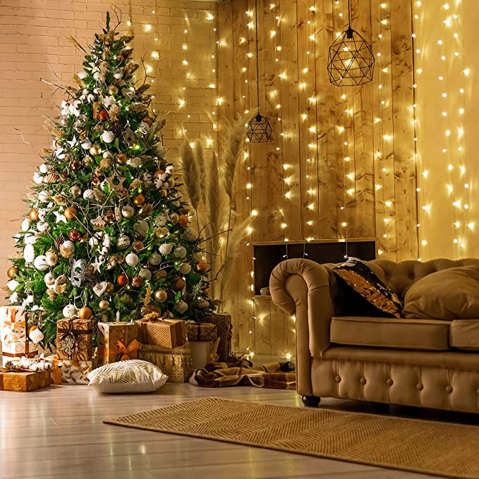 Novogodišnja LED Svetla za Zavesu 3 x 3m